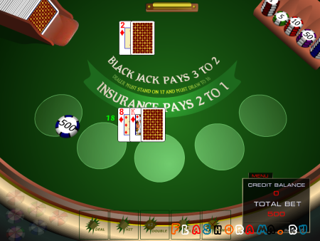 Black jack pays 3 to 2
