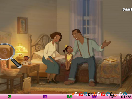 Hidden numbers - the princess and the frog